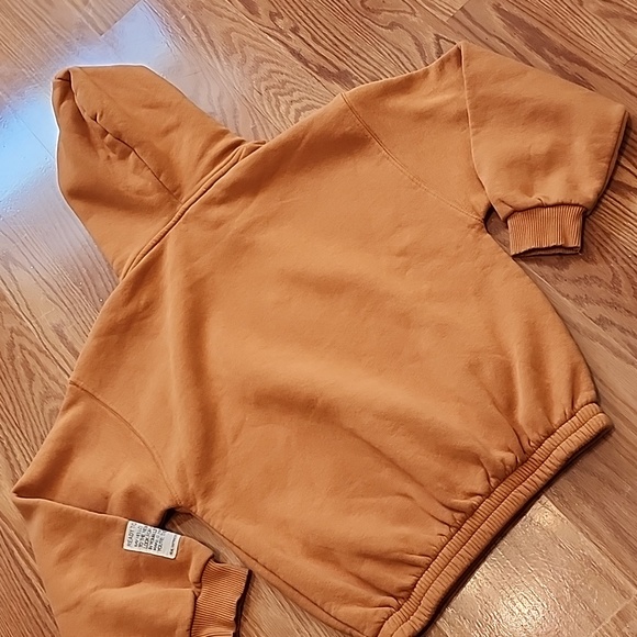 Zara hoodie sweatshirt‎ size 13/14 Jr's color is a burn orange - Picture 6 of 7